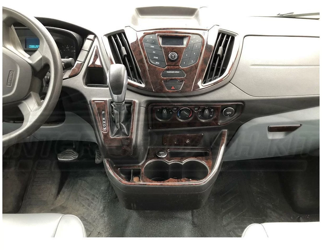 Ford Transit Dlux 01.2014 3D Interior Dashboard Trim Kit Dash Trim Dekor 20-Parts - 1 - Interior Dash Trim Kit