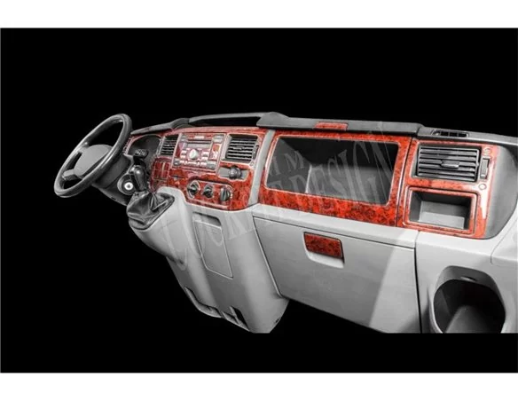 Ford Transit Journey 09.06-08.10 3D Interior Dashboard Trim Kit Dash Trim Dekor 23-Parts - 1 - Interior Dash Trim Kit
