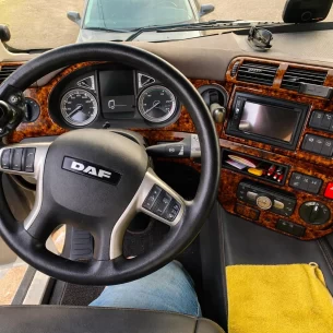 Daf CF 2015 3D Interior Dashboard Trim Kit Dash Trim Dekor 14-Parts