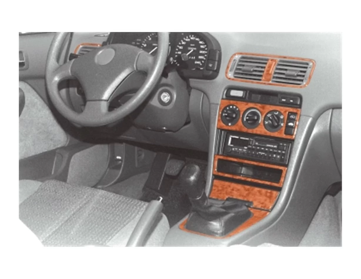 Honda Accord 06.92- 06.98 3D Interior Dashboard Trim Kit Dash Trim Dekor 11-Parts - 1 - Interior Dash Trim Kit