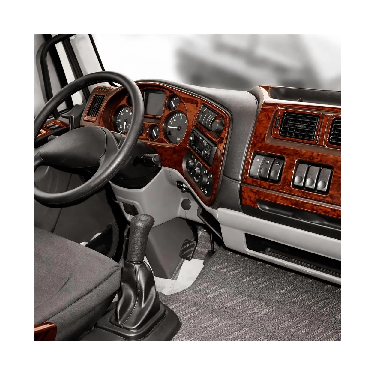 Daf LF 03.2001 3D Interior Dashboard Trim Kit Dash Trim Dekor 23-Parts