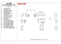 Honda Accord 1986-1989 Full Set Interior BD Dash Trim Kit - 1 - Interior Dash Trim Kit Honda Accord 1986-1989 Full Set Interior BD Dash Trim Kit - 1 - Interior Dash Trim Kit