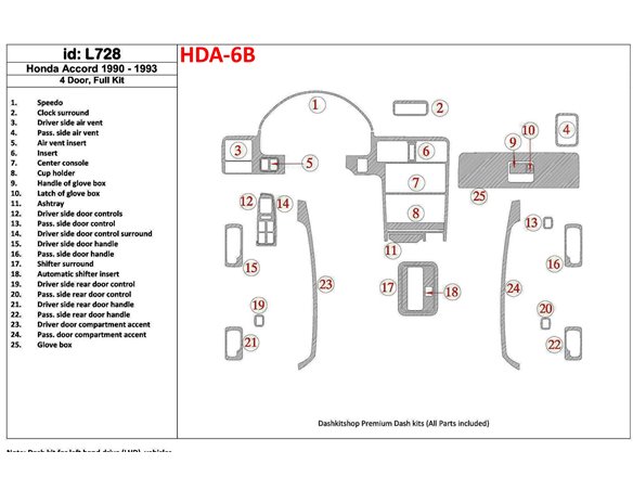Subaru Impreza 01.2007 3M 3D Car Tuning Interior Tuning Interior Customisation UK Right Hand Drive Australia Dashboard Trim Kit 