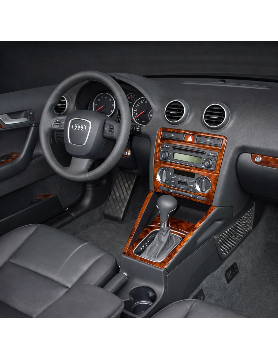 Audi A3 Typ 8P 03.2003 3D Interior Dashboard Trim Kit Dash Trim Dekor 14-Parts
