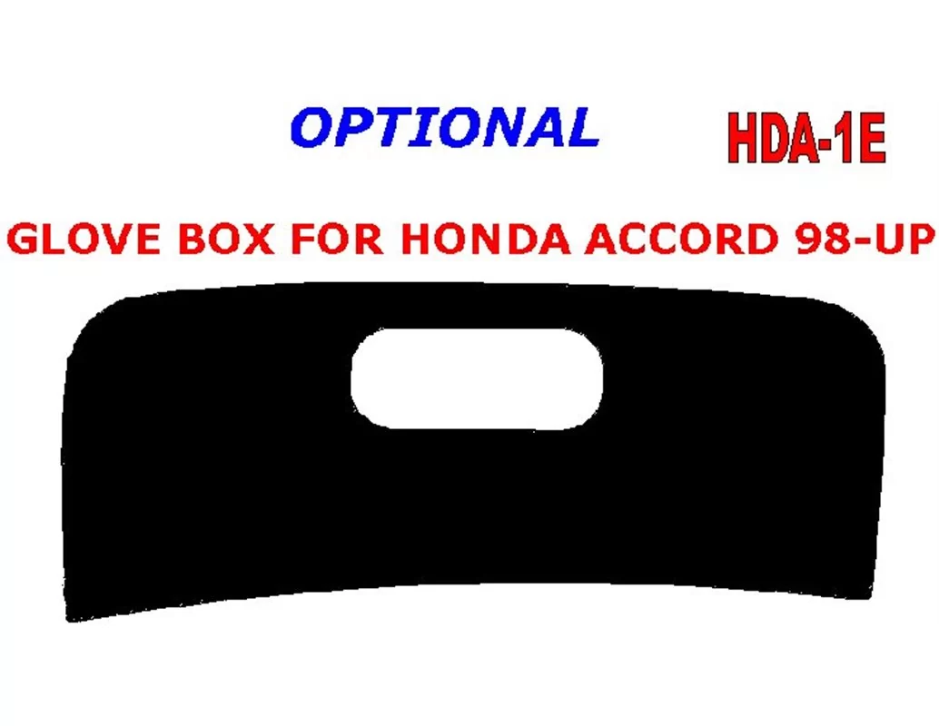 Honda Accord 1998-2000 glowe-box Interior BD Dash Trim Kit - 1 - Interior Dash Trim Kit
