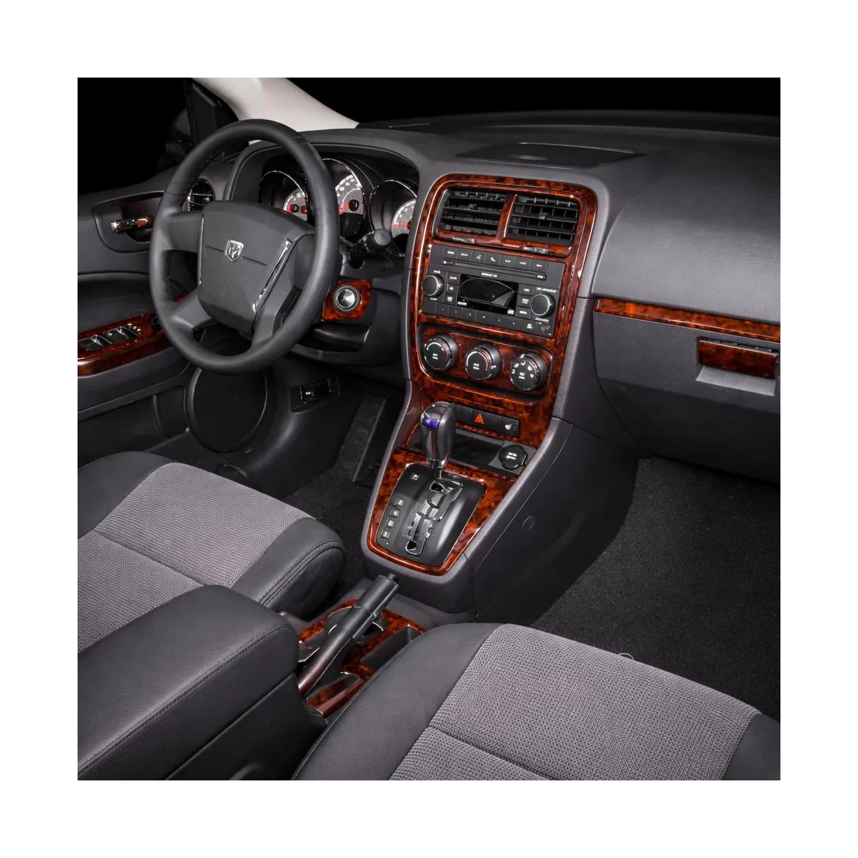 Dodge Caliber 2009-UP Full Set, Automatic Gear Interior BD Dash Trim Kit