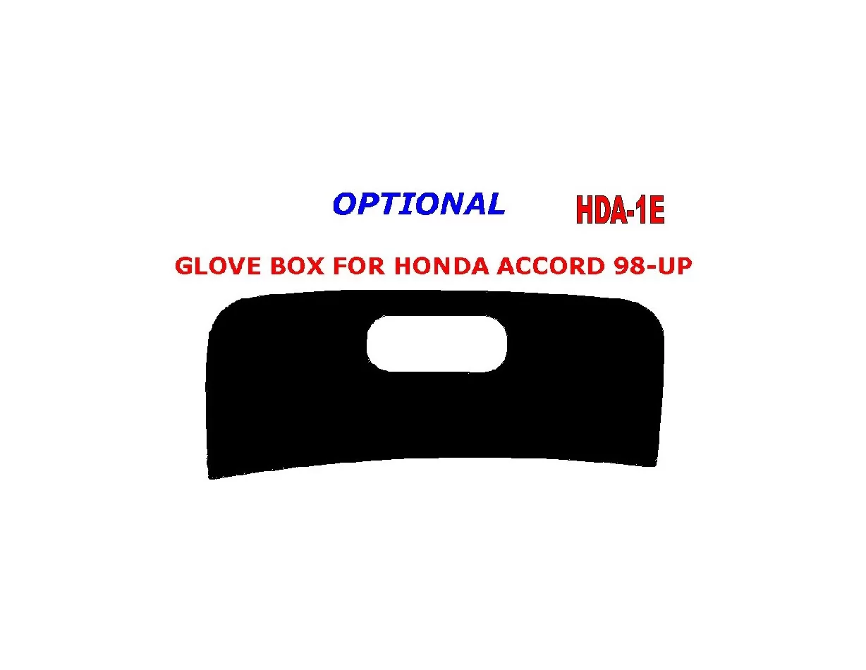 Honda Accord 1998-2000 glowe-box Interior BD Dash Trim Kit - 1 - Interior Dash Trim Kit