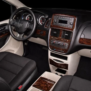 Dodge Caravan 2008-UP Full Set, Automatic AC Controls Interior BD Dash Trim Kit