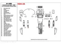 Honda Accord 2001-2002 2 Doors, Full Set, 27 Parts set Interior BD Dash Trim Kit - 1 - Interior Dash Trim Kit Honda Accord 2001-2002 2 Doors, Full Set, 27 Parts set Interior BD Dash Trim Kit - 1 - Interior Dash Trim Kit