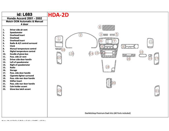 Toyota Auris 01.2008 3M 3D Car Tuning Interior Tuning Interior Customisation UK Right Hand Drive Australia Dashboard Trim Kit Da