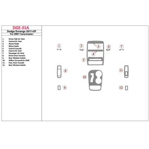 Dodge Durango 2011-UP Interior BD Dash Trim Kit 2
