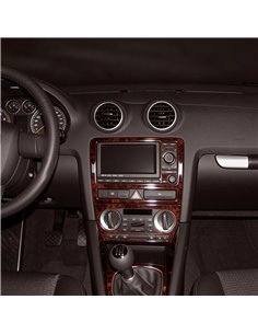 Audi A3 Typ 8P 03.2003 3D Interior Dashboard Trim Kit Dash Trim Dekor 14-Parts
