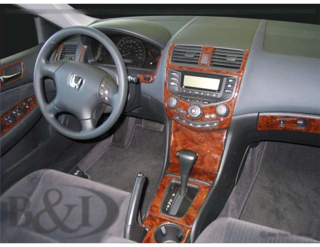 Honda Accord 2003-2007 Full Set, With Nav system Interior BD Dash Trim Kit - 1 - Interior Dash Trim Kit