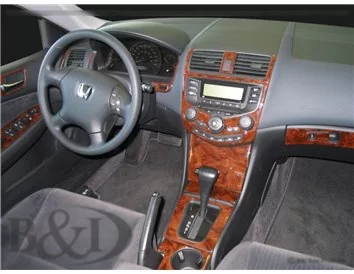 Honda Accord 2003-2007 Full Set, With NAVI system, 4 Doors Interior BD Dash Trim Kit - 1 - Interior Dash Trim Kit