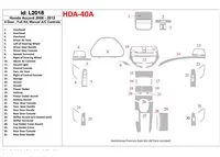 Honda Accord 2008-2012 Full Set, 4 Doors, Manual Gearbox AC Control Interior BD Dash Trim Kit - 1 - Interior Dash Trim Kit Honda Accord 2008-2012 Full Set, 4 Doors, Manual Gearbox AC Control Interior BD Dash Trim Kit - 1 - Interior Dash Trim Kit