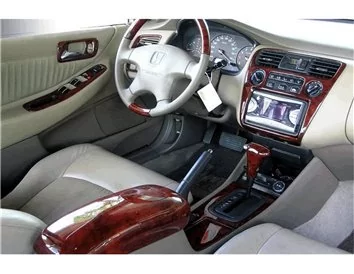 Honda Accord Euro 06.98-02.02 3D Interior Dashboard Trim Kit Dash Trim Dekor 11-Parts - 1 - Interior Dash Trim Kit