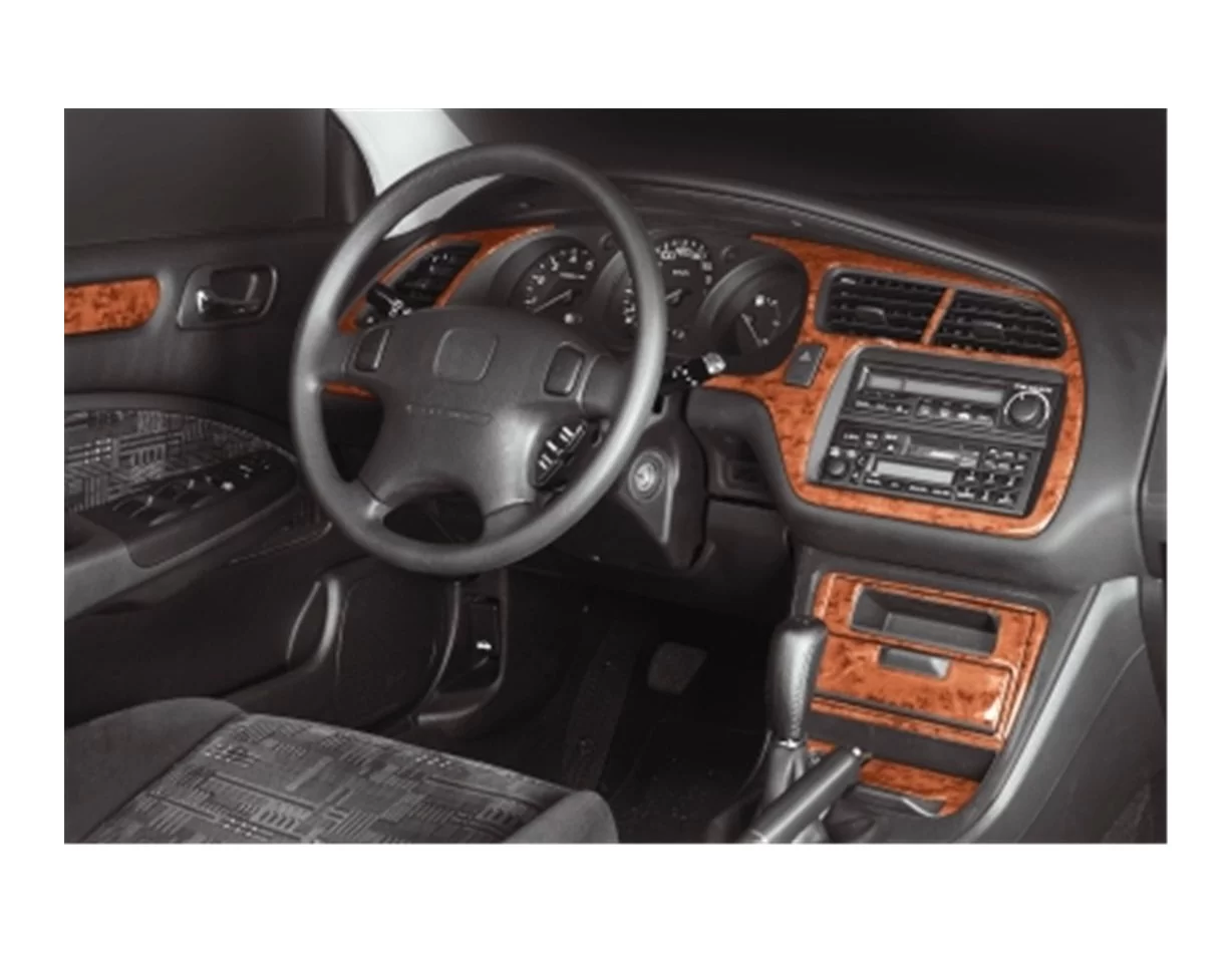 Honda Accord Japan 06.98-02.02 3D Interior Dashboard Trim Kit Dash Trim Dekor 14-Parts - 1 - Interior Dash Trim Kit