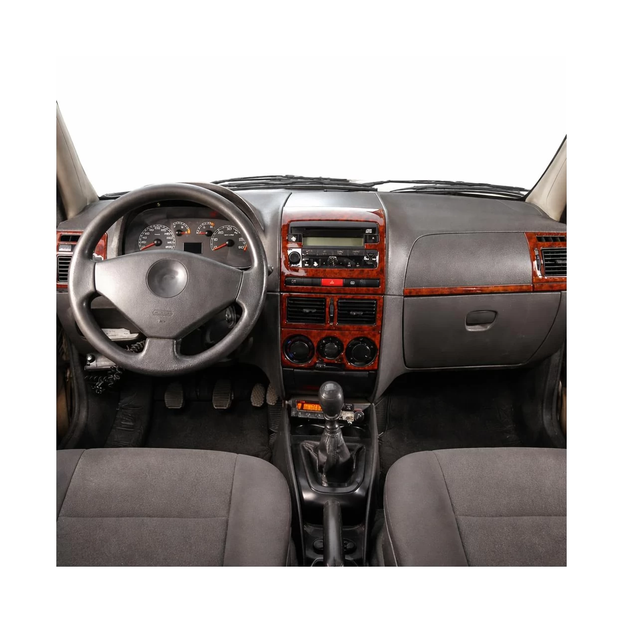 Fiat Albea 01.2005 3D Interior Dashboard Trim Kit Dash Trim Dekor 11-Parts