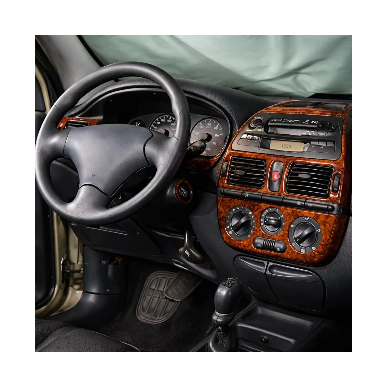 Fiat Brava-Marea 10.1995 3D Interior Dashboard Trim Kit Dash Trim Dekor 8-Parts