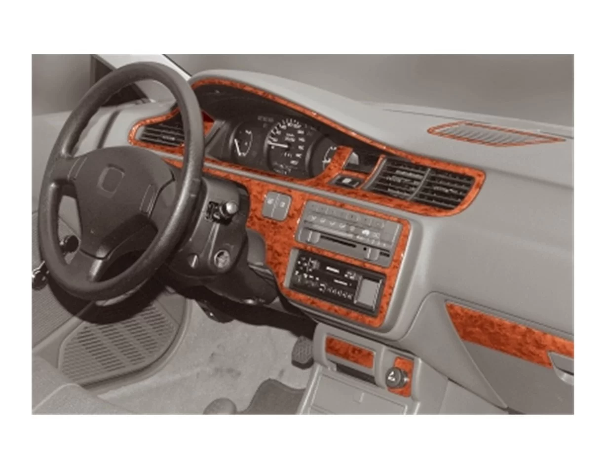 Honda Civic 09.92-01.95 3D Interior Dashboard Trim Kit Dash Trim Dekor 14-Parts - 1 - Interior Dash Trim Kit