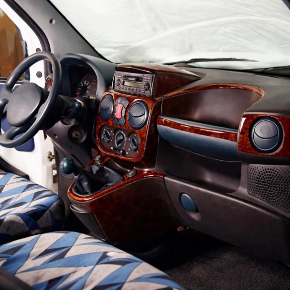 Fiat Doblo 01.01-08.09 3D Interior Dashboard Trim Kit Dash Trim Dekor 26-Parts