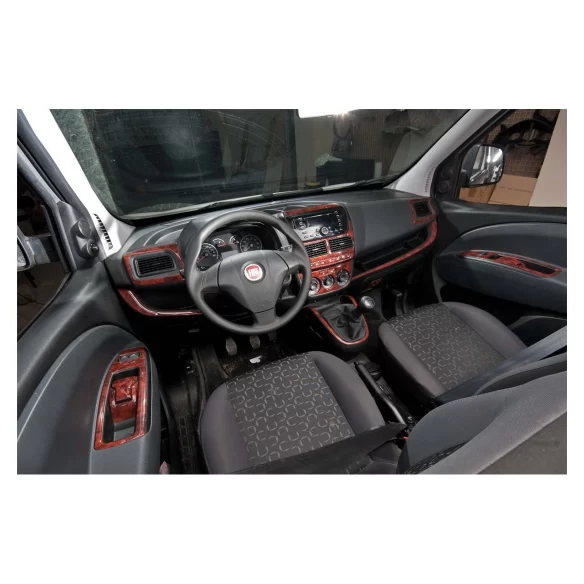 Fiat Doblo 09.2009 3D Interior Dashboard Trim Kit Dash Trim Dekor 27-Parts