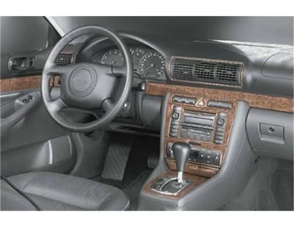 Audi A4 B5 Typ 8D 06.99-10.00 3D Interior Dashboard Trim Kit Dash Trim Dekor 9-Parts - 1 - Interior Dash Trim Kit