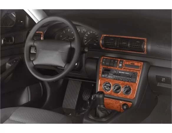 Audi A4 B5 Typ 8D 11.94-01.99 3D Interior Dashboard Trim Kit Dash Trim Dekor 7-Parts - 1 - Interior Dash Trim Kit