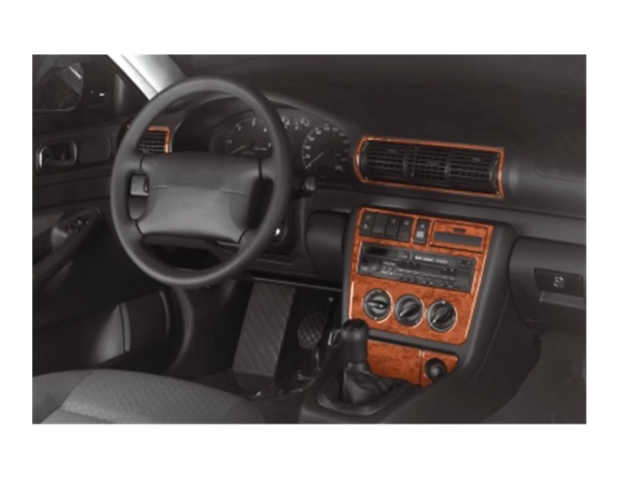 Audi A4 B5 Typ 8D 11.94-01.99 3D Interior Dashboard Trim Kit Dash Trim Dekor 7-Parts - 1 - Interior Dash Trim Kit