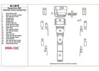 Honda Civic 2001-2001 Automatic Gearbox, 4 Doors, Without glowe-box, 20 Parts set Interior BD Dash Trim Kit - 1 - Interior Dash Honda Civic 2001-2001 Automatic Gearbox, 4 Doors, Without glowe-box, 20 Parts set Interior BD Dash Trim Kit - 1 - Interior Dash