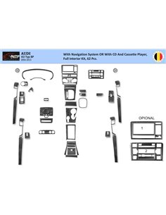 Audi A3 Typ 8P 2006-2014 3D Interior Dashboard Trim Kit WHZ Dash Trim Dekor 62-Parts