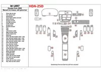 Honda Civic 2002-2002 Manual Gearbox, 2 or 4 Doors, with glowe-box, 35 Parts set Interior BD Dash Trim Kit - 1 - Interior Dash T Honda Civic 2002-2002 Manual Gearbox, 2 or 4 Doors, with glowe-box, 35 Parts set Interior BD Dash Trim Kit - 1 - Interior Dash T