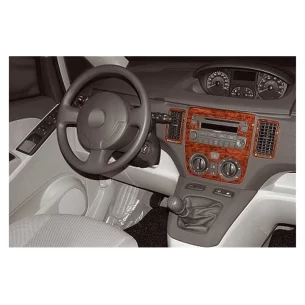 Fiat Idea 01.2004 3D Interior Dashboard Trim Kit Dash Trim Dekor 7-Parts