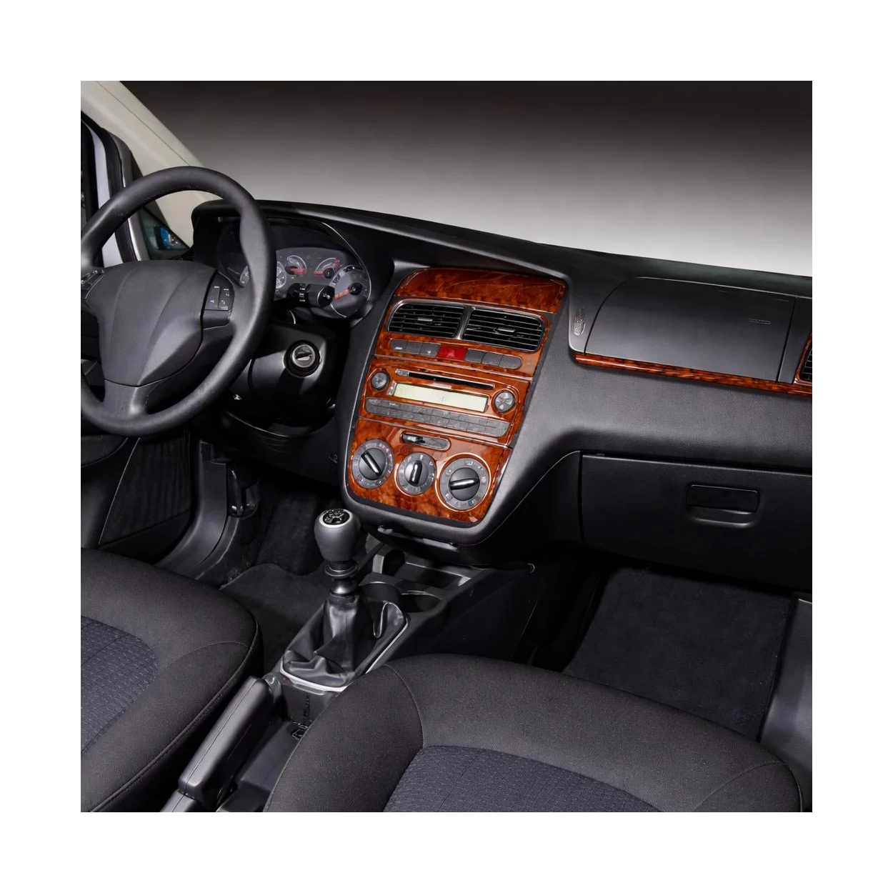 Fiat Linea 06.2007 3D Interior Dashboard Trim Kit Dash Trim Dekor 10-Parts