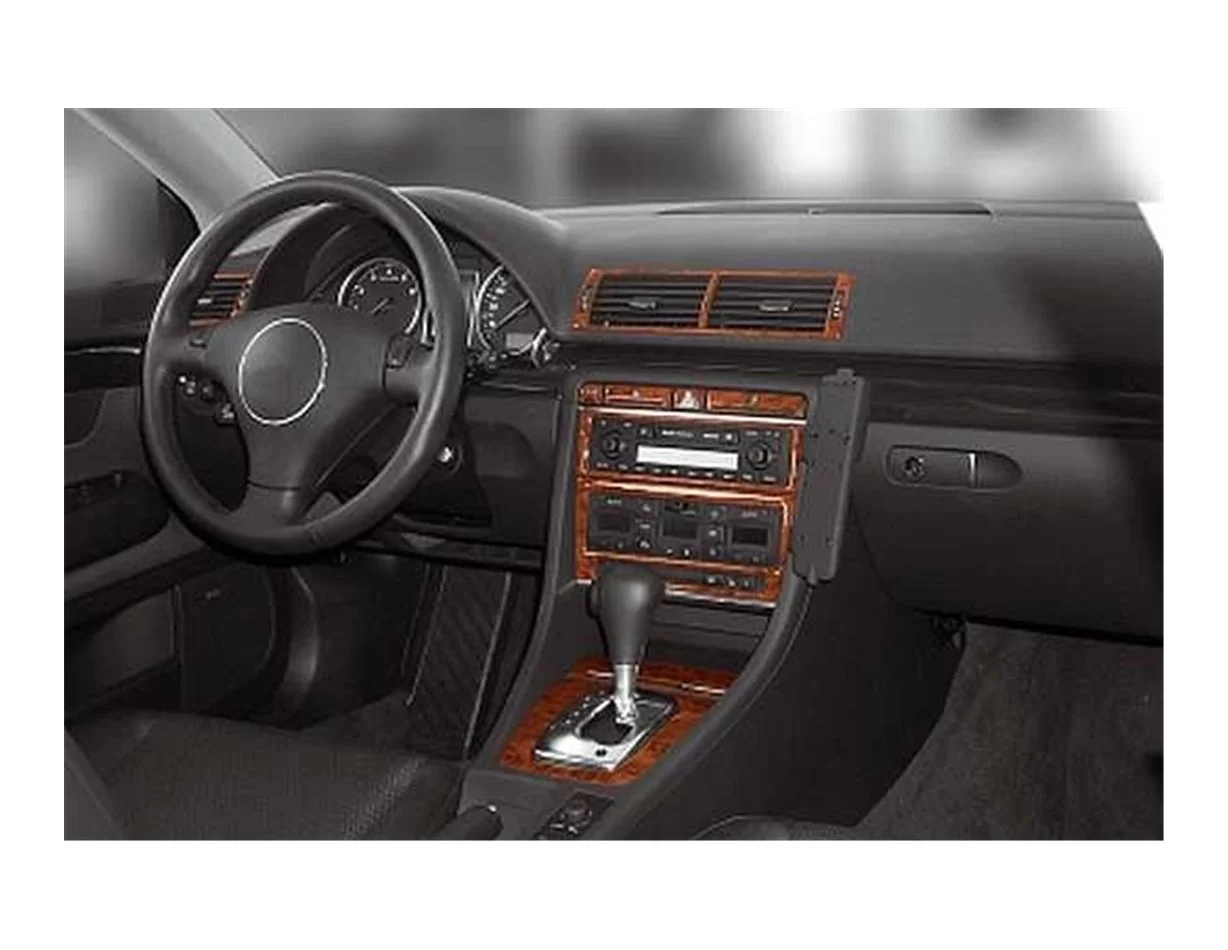 Audi A4 B6 Typ 8E-8H 10.2000 3D Interior Dashboard Trim Kit Dash Trim Dekor 11-Parts - 1 - Interior Dash Trim Kit