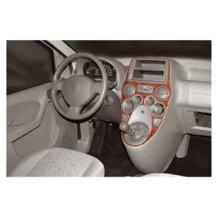 Fiat Panda 09.2003 3D Interior Dashboard Trim Kit Dash Trim Dekor 2-Parts