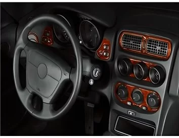 Alfa Romeo Spider GTV 05.1995 3D Interior Dashboard Trim Kit Dash Trim Dekor 18-Parts - 1 - Interior Dash Trim Kit