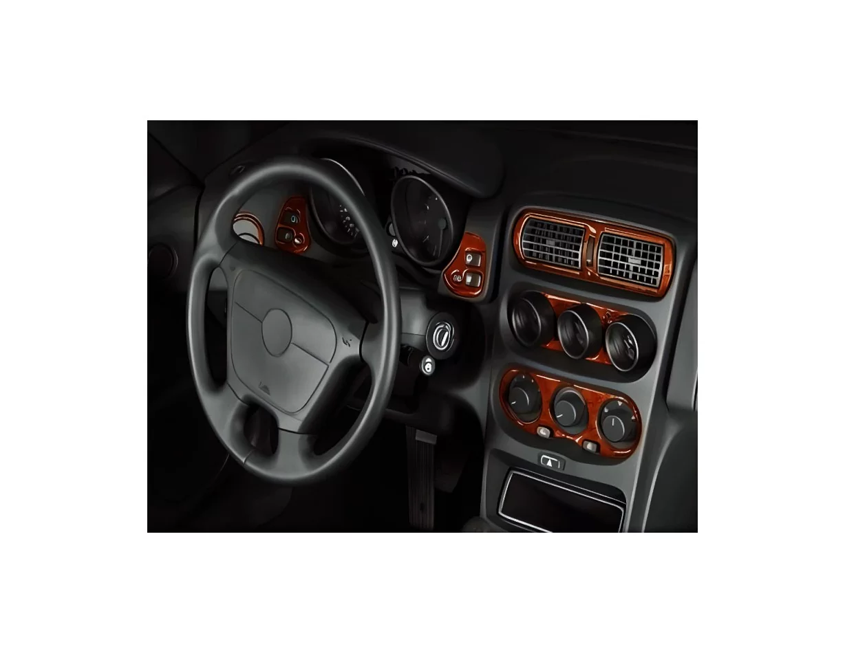Alfa Romeo Spider GTV 05.1995 3D Interior Dashboard Trim Kit Dash Trim Dekor 18-Parts - 1 - Interior Dash Trim Kit
