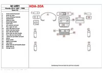 Honda CR-V 1997-1998 Basic Set, 22 Pieces, Interior BD Dash Trim Kit - 1 - Interior Dash Trim Kit Honda CR-V 1997-1998 Basic Set, 22 Pieces, Interior BD Dash Trim Kit - 1 - Interior Dash Trim Kit