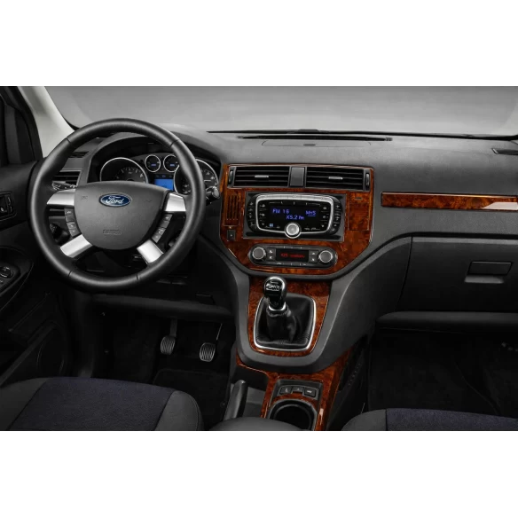 Ford C Max 01.04-09.10 3D Interior Dashboard Trim Kit Dash Trim Dekor 12-Parts