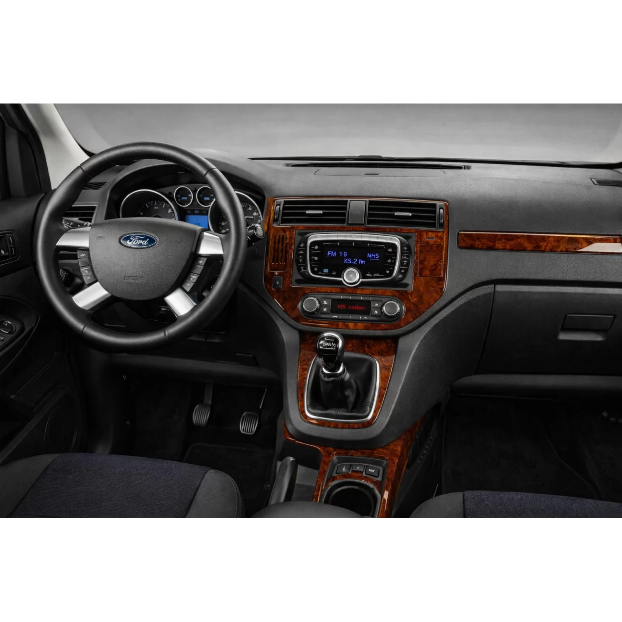 Ford C Max 01.04-09.10 3D Interior Dashboard Trim Kit Dash Trim Dekor 12-Parts