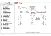 Honda CR-V 2005-2006 Full Set Interior BD Dash Trim Kit - 1 - Interior Dash Trim Kit Honda CR-V 2005-2006 Full Set Interior BD Dash Trim Kit - 1 - Interior Dash Trim Kit