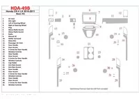 Honda CR-V 2010-UP Basic Set, LX Model Interior BD Dash Trim Kit - 1 - Interior Dash Trim Kit Honda CR-V 2010-UP Basic Set, LX Model Interior BD Dash Trim Kit - 1 - Interior Dash Trim Kit