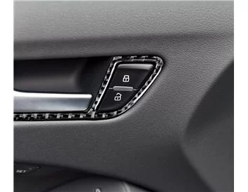 Audi A4 B8 Typ 8K 2009-2015 3D Interior Dashboard Trim Kit Dash Trim Dekor 13-Parts - 2 - Interior Dash Trim Kit