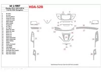 Honda CR-V 2012-UP c NAVI Interior BD Dash Trim Kit - 2 - Interior Dash Trim Kit Honda CR-V 2012-UP c NAVI Interior BD Dash Trim Kit - 2 - Interior Dash Trim Kit