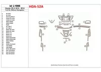 Honda CR-V 2012-UP Without NAVI Interior BD Dash Trim Kit - 1 - Interior Dash Trim Kit Honda CR-V 2012-UP Without NAVI Interior BD Dash Trim Kit - 1 - Interior Dash Trim Kit