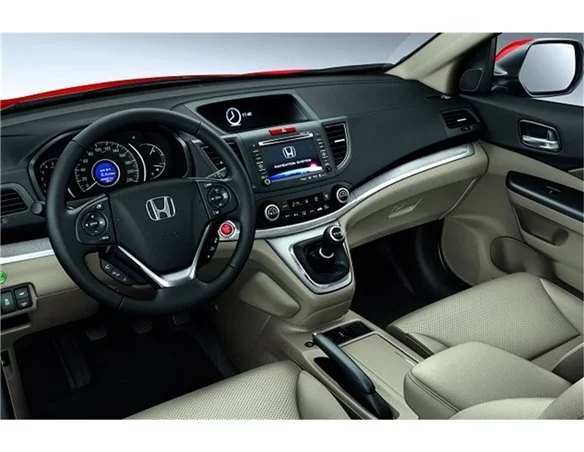 Honda CR-V 4X4 01.2014 3D Interior Dashboard Trim Kit Dash Trim Dekor 8-Parts - 1 - Interior Dash Trim Kit