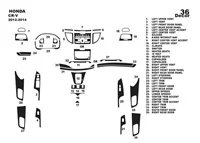 Honda CR-V Mk4 2012-2014 3D Interior Dashboard Trim Kit Dash Trim Dekor 36-Parts - 1 - Interior Dash Trim Kit Honda CR-V Mk4 2012-2014 3D Interior Dashboard Trim Kit Dash Trim Dekor 36-Parts - 1 - Interior Dash Trim Kit