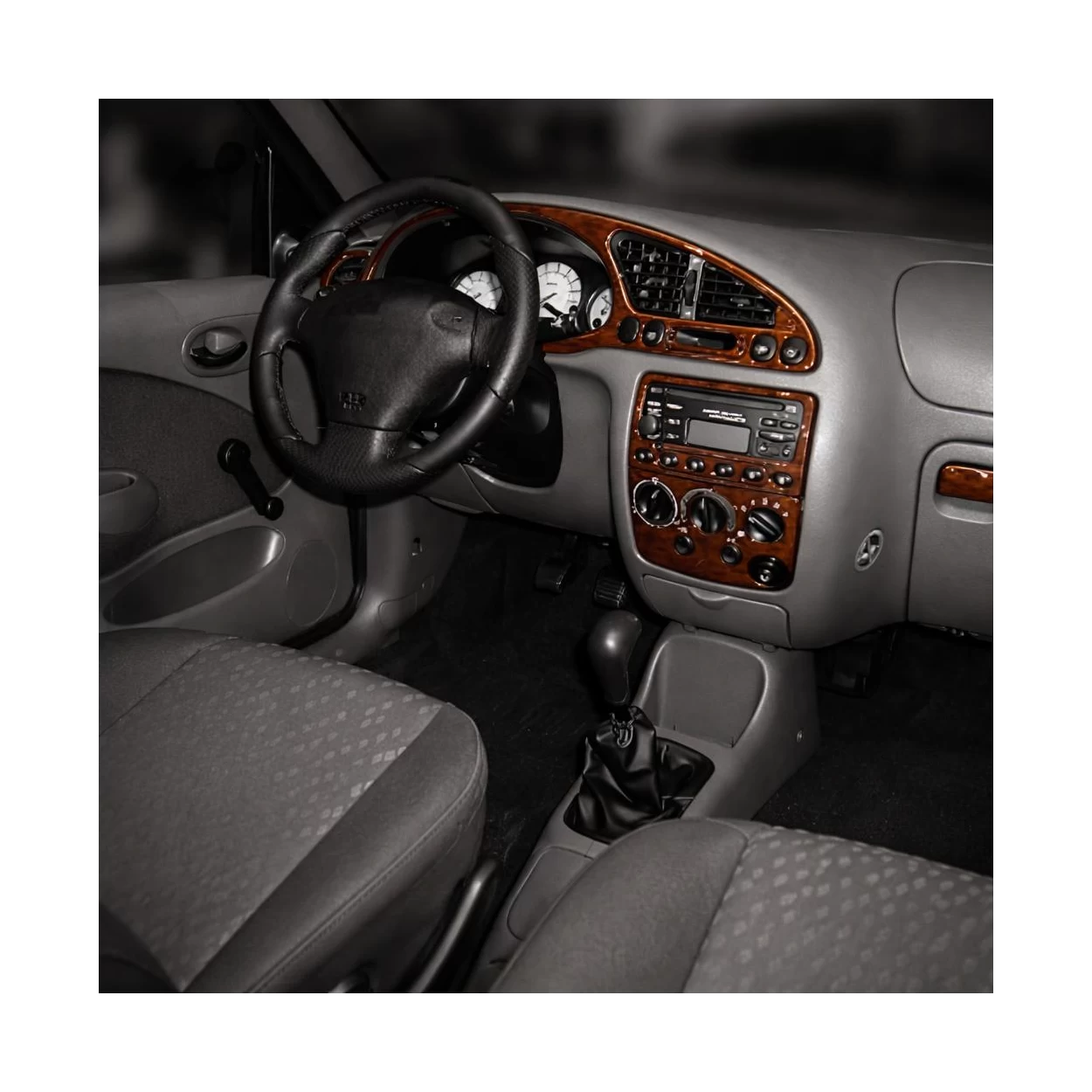 Ford Fiesta 08.99-02.02 3D Interior Dashboard Trim Kit Dash Trim Dekor 13-Parts