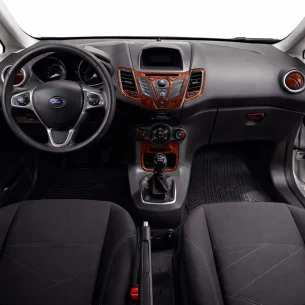 Ford Fiesta 10.2010 3D Interior Dashboard Trim Kit Dash Trim Dekor 22-Parts